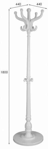 Вешалка-стойка В 1Н в Лесном - lesnoy.ok-mebel.com | фото 7