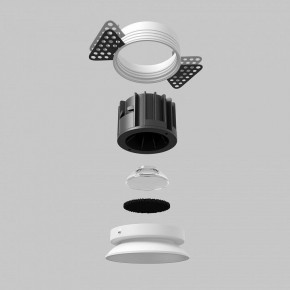 Встраиваемый светильник Maytoni Round DL058-12W2.7K-TRS-W в Лесном - lesnoy.ok-mebel.com | фото 5