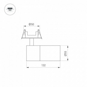 Встраиваемый светильник на штанге Arlight LGD-ARTEMIS-BUILT-FLAP-R55-12W 051795 в Лесном - lesnoy.ok-mebel.com | фото 7