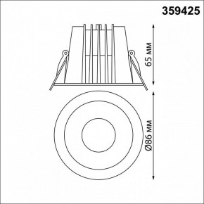 Встраиваемый светильник Novotech Lang 359425 в Лесном - lesnoy.ok-mebel.com | фото 8