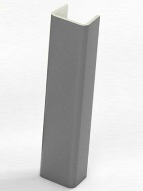 Торцевая заглушка  для цоколя h100 мм (Алюминий, Белый, Черный, Сонома) в Лесном - lesnoy.ok-mebel.com | фото